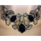 CHLOE + ISABEL midnight galaxy mosaic statement necklace - N030