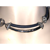 Chloe + Isabel Modern Leather & Crystal Collar Necklace - N441