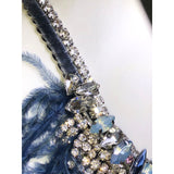 CHLOE + ISABEL midnight plume crystal collar - N181