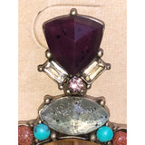 CHLOE + ISABEL multistone fan statement earrings - E062