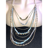 CHLOE & ISABEL la plage statement necklace in aqua - N159