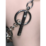 CHLOE + ISABEL sculpted silver hammered link bracelet - B005