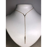 CHLOE & ISABEL golden edge drop necklace - N016