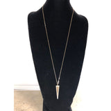 CHLOE + ISABEL pave triangle pendant necklace - N649CLSG