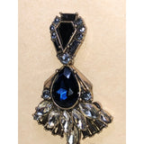 CHLOE + ISABEL midnight crystal statement drop earrings - E314