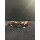 Bebe Women’s Rectangular Sunglasses – Brown Gradient with Rhinestone Accents – 100% UV Protection (NWT)