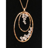 CHLOE + ISABEL anniversary rose gold pendant necklace - N144