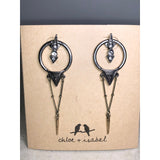 CHLOE + ISABEL art deco geo drop earrings - E063