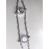 CHLOE + ISABEL celestial spark double-strand crystal choker - N055