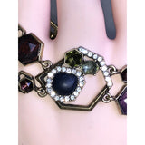 Chloe & Isabel Multi-Gemstone Geometric Link Bracelet - B081