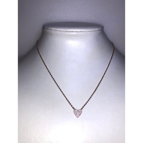 CHLOE + ISABEL pave sweetheart pendant necklace - N066