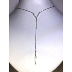 CHLOE & ISABEL pave chevron y-necklace - N168