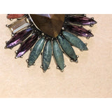 CHLOE + ISABEL multistone fan statement earrings - E062