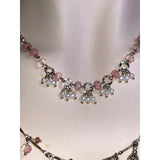 CHLOE + ISABEL petal & pearl charm layering necklace - N123