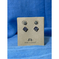 CHLOE + ISABEL floral crystal stud earrings set - E492MPAR