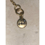 CHLOE + ISABEL multi-stone gold station necklace - N017