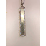 CHLOE & ISABEL pave bar long pendant necklace - N648CLSG