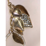 CHLOE & ISABEL gilded leaf elegance statement necklace -N003