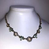 CHLOE + ISABEL garden glow vintage floral collar necklace - N070