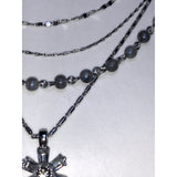 CHLOE & ISABEL flor azul delicate multirow necklace-N692GYRH