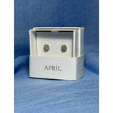 CHLOE + ISABEL april birthstone crystal stud earrings - E487DISG