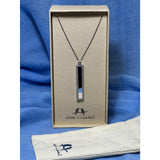 CHLOE + ISABEL crystal bar pendant necklace in silver - N648CLSS