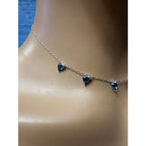 CHLOE + ISABEL crystal choker necklace silver - N094