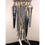 CHLOE + ISABEL noir deco warrior statement necklace - N103