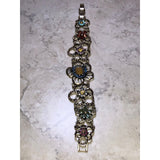 CHLOE + ISABEL Gold & Rhinestone Flower Bracelet - B025