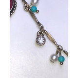 CHLOE + ISABEL turquoise & ruby charm layered necklace - N528PIAG