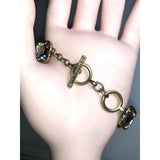 CHLOE + ISABEL Vintage-Inspired Smoky Crystal Link Bracelet - B009