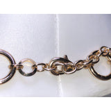 CHLOE + ISABEL gold link statement necklace with crystal accents - N163