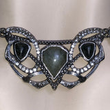CHLOE + ISABEL enchanted obsidian filigree collar - N180
