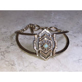 CHLOE + ISABEL deco radiance amazonite bangle bracelet - B036