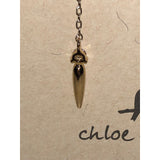 CHLOE + ISABEL turquoise & crystal mismatched chain drop earrings - E075