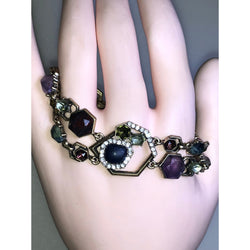 Chloe & Isabel Multi-Gemstone Geometric Link Bracelet - B081