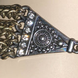 CHLOE + ISABEL warrior queen multi-chain statement collar - N101