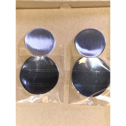 CHLOE & ISABEL Modern Silver Double Disc Earrings - E037