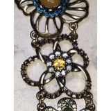 CHLOE + ISABEL Gold & Rhinestone Flower Bracelet - B025