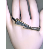 Chloe + Isabel Silver & Gold Sparkly Cuff Bracelet-B085