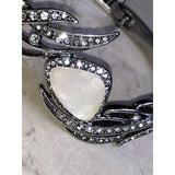 Chloe & Isabel moonlit wings pavé hinged bracelet- B057