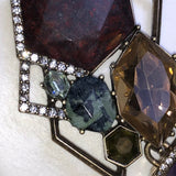 CHLOE + ISABEL mixed gemstone geo statement necklace - N176