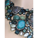 CHLOE + ISABEL lagoon dreams multi-stone statement bib necklace - N149