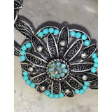 Chloe + Isabel vintage turquoise floral medallion bracelet - B101