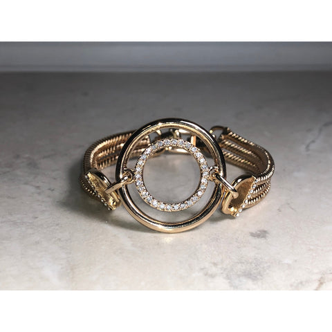 CHLOE + ISABEL anniversary gold bracelet-B035