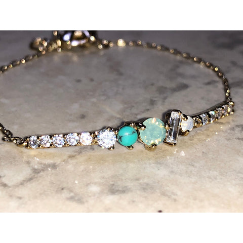 CHLOE + ISABEL petits bijoux turquoise bracelet-B078