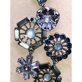 CHLOE + ISABEL multi-motif crystal drop statement earrings - E005