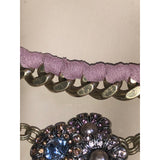 CHLOE + ISABEL vintage regency pearl n crystal multi-layer statement necklace - N128