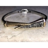 Chloe + Isabel Silver & Gold Sparkly Cuff Bracelet-B085