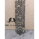 CHLOE + ISABEL Crystal Fringe Statement Drop Earrings - E013